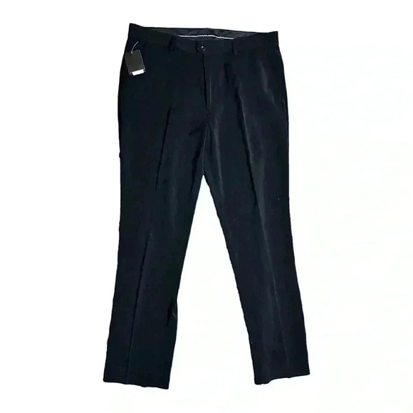 Zanetti Italy Black Trousers NWT Size 36 - Picture 1 of 7